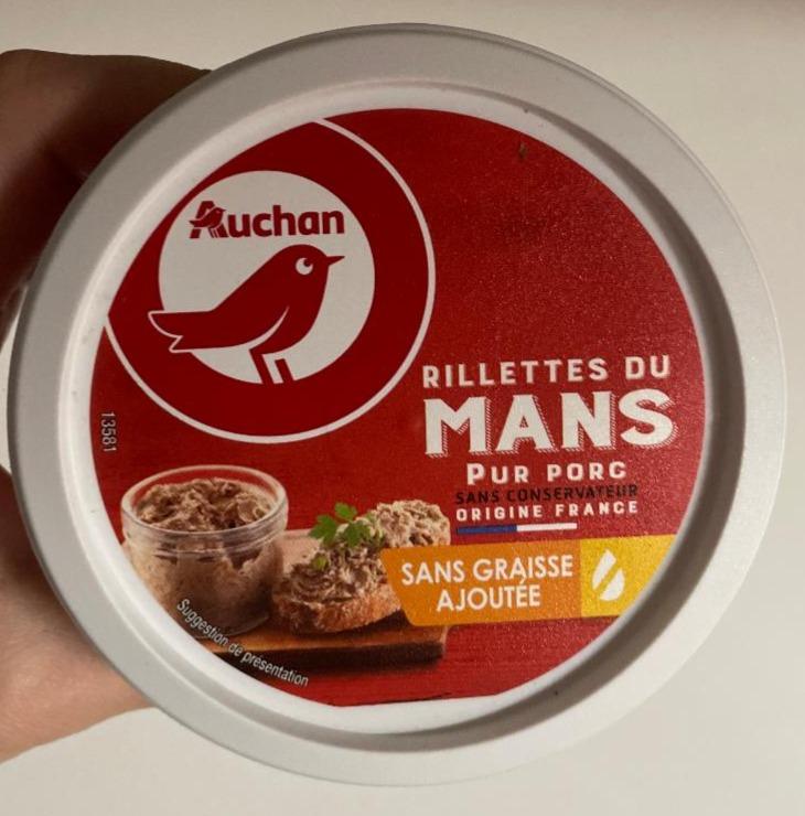 Fotografie - Rillettes du mans pur porc Auchan