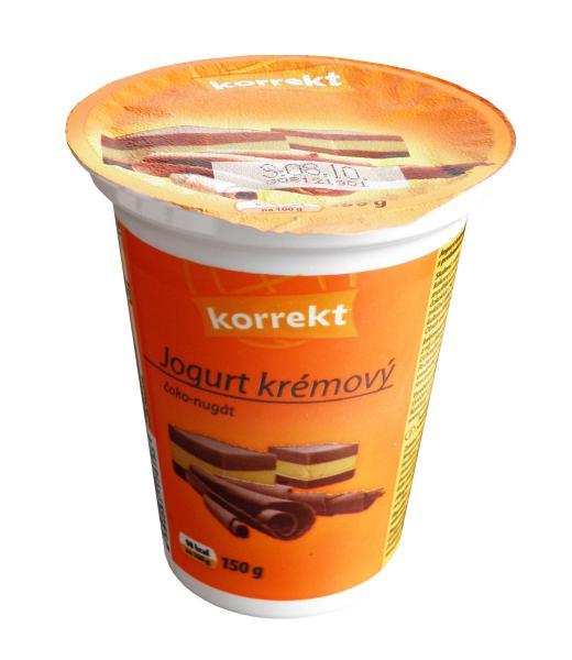 Fotografie - Korrekt krémový jogurt čoko nugátový