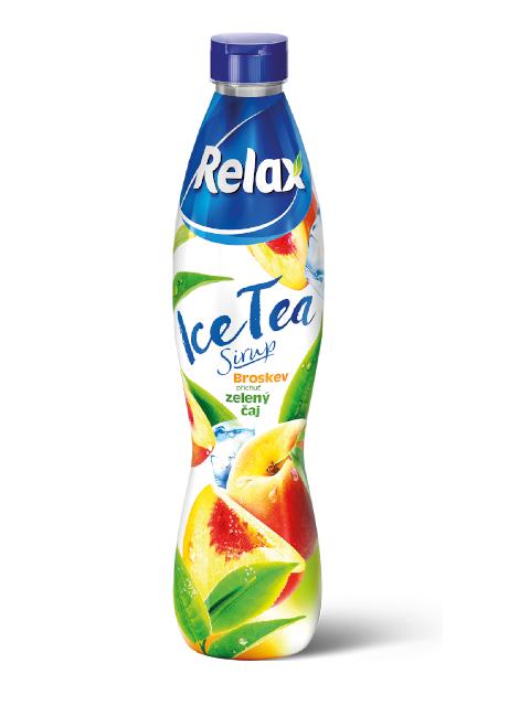 Fotografie - Ice Tea Sirup Broskev příchuť Zelený čaj Relax