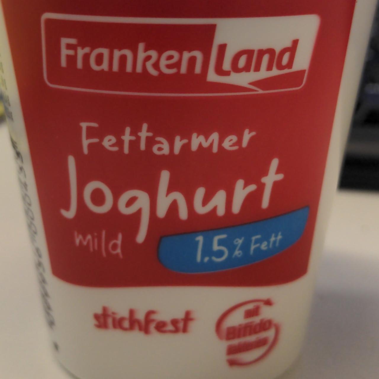 Fotografie - Fettarmer Joghurt mild 1,5% Fett FrankenLand