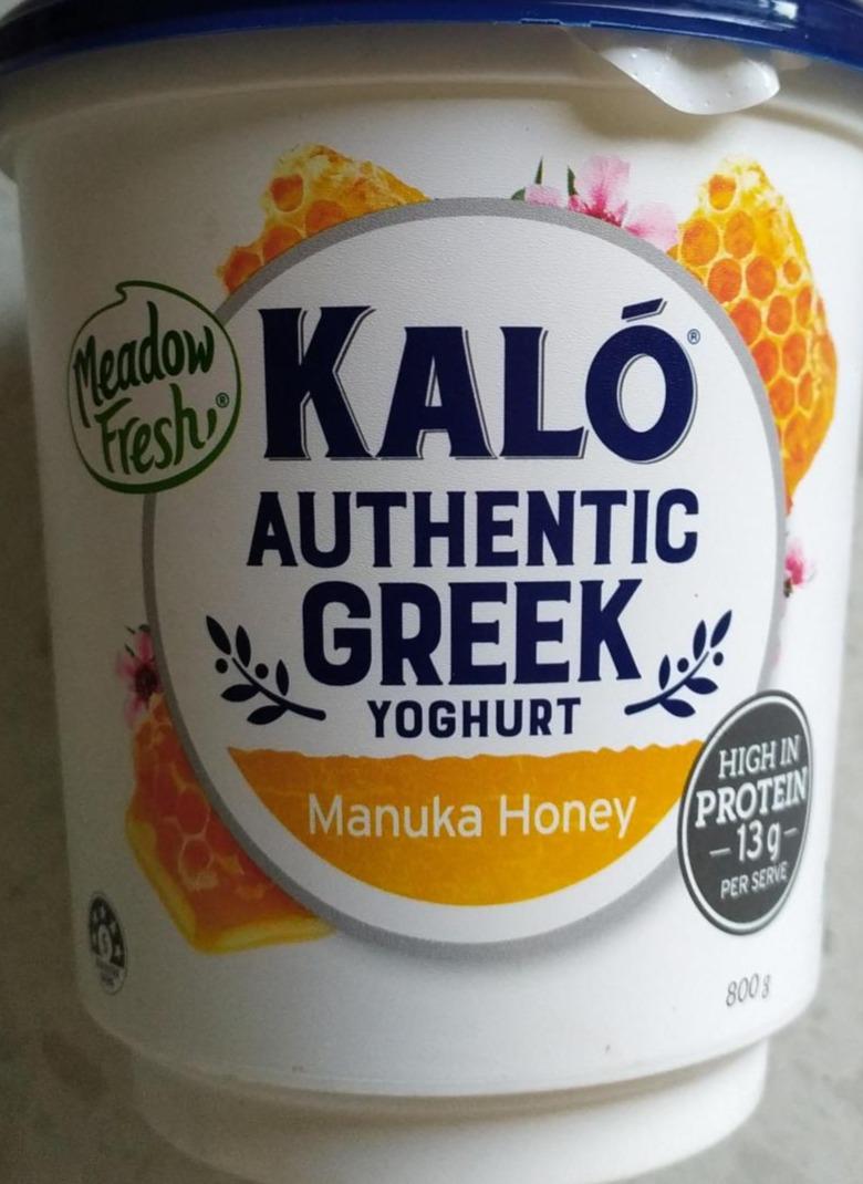 Fotografie - Kaló authentic greek yoghurt manuka honey Meadow Fresh