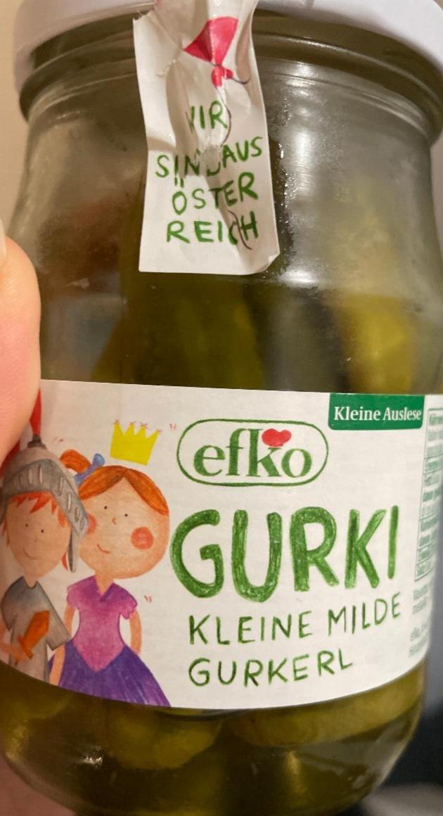 Fotografie - Gurki kleine milde gurkerl Efko