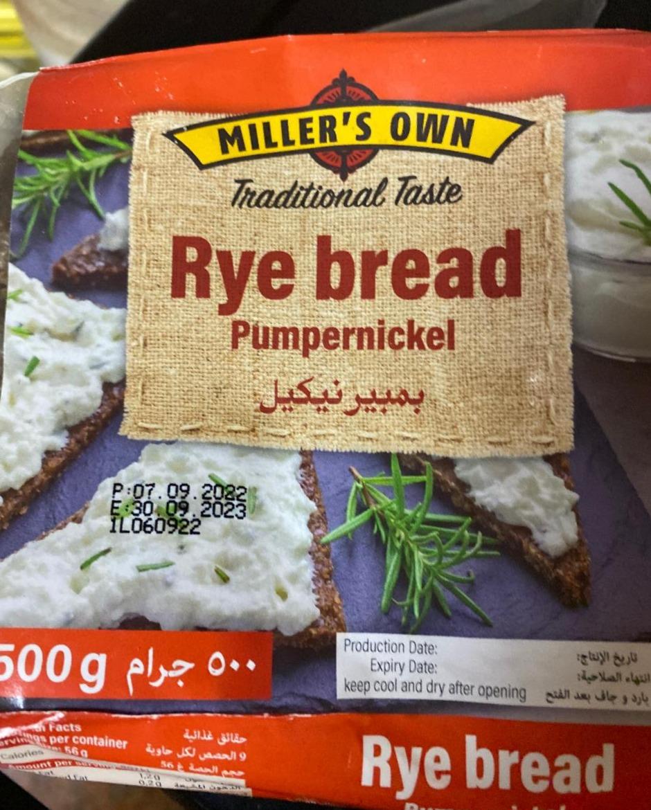 Fotografie - Rye Bread Pumpernickel Miller's Own