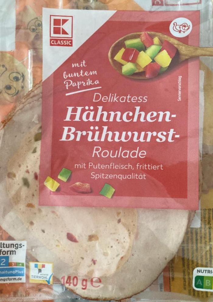 Fotografie - Delikatess Hähnchen-Brühwurst-Roulade K-Classic