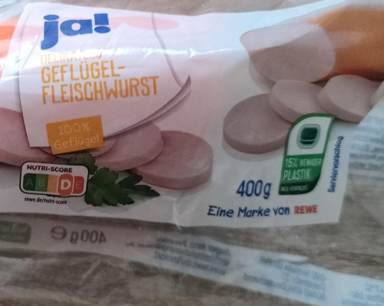 Fotografie - Delikatess Geflügel-Fleischwurst Ja! Natürlich.