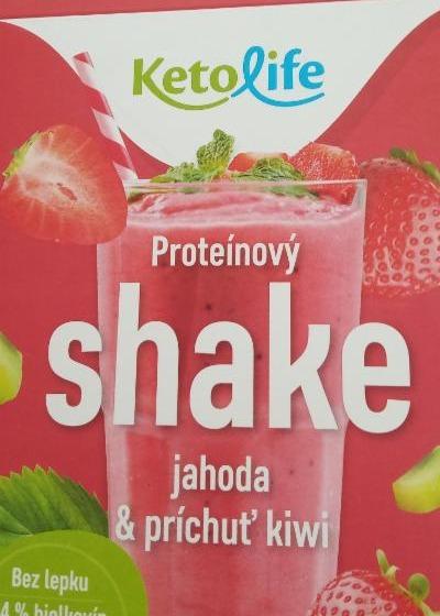 Fotografie - Proteinový Shake jahoda & příchuť kiwi Ketolife