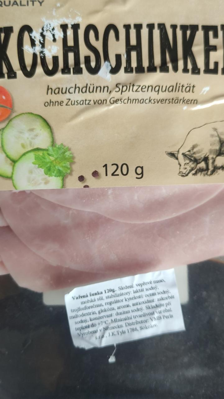 Fotografie - Kochschinken hauchdünn Spitzenqualität ohne Zusatz von Geschmacksverstärkern Real quality