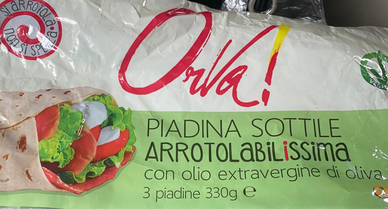 Fotografie - Piadina Sottile Arrotolabilissima Orva