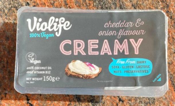 Fotografie - creamy cheddar & onion flavour Violife