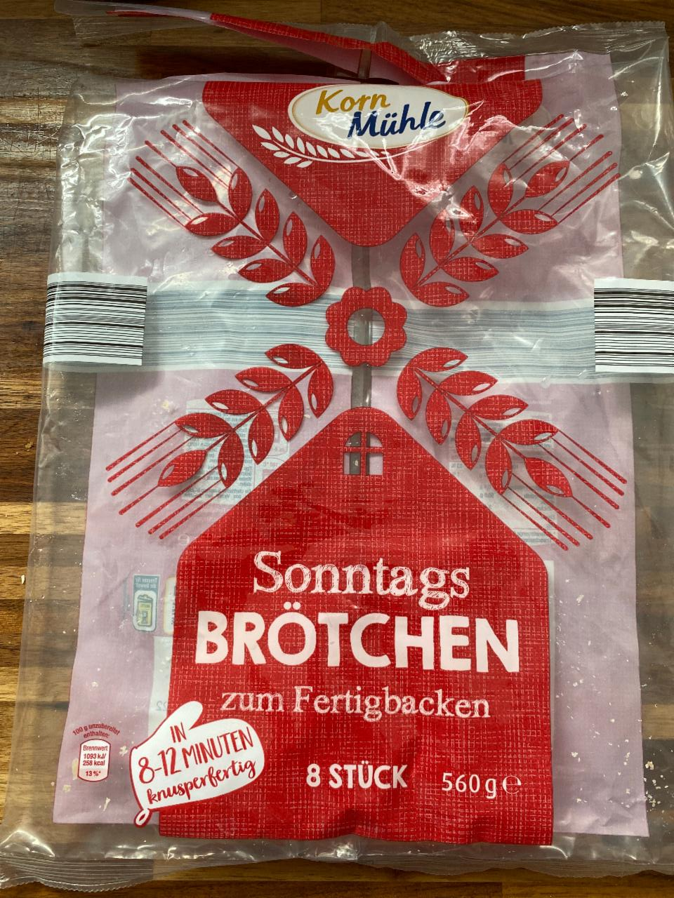 Fotografie - Sonntags Brötchen zum Fertigbacken Korn Mühle