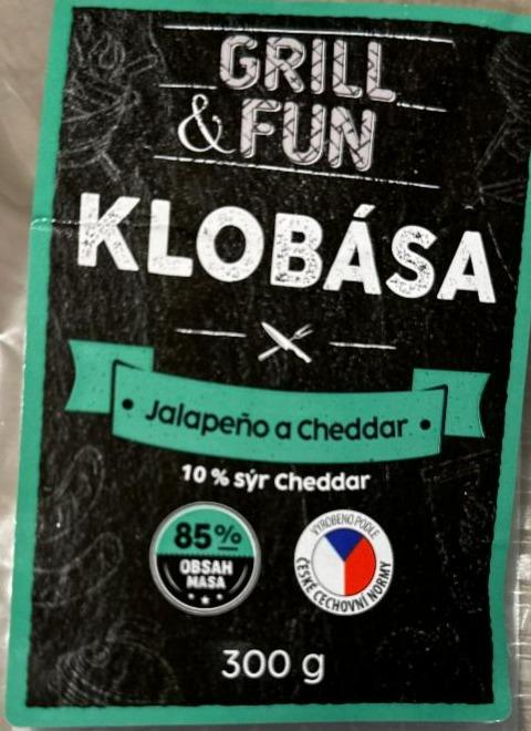 Fotografie - Klobása Jalapeňo a Cheddar Grill & Fun