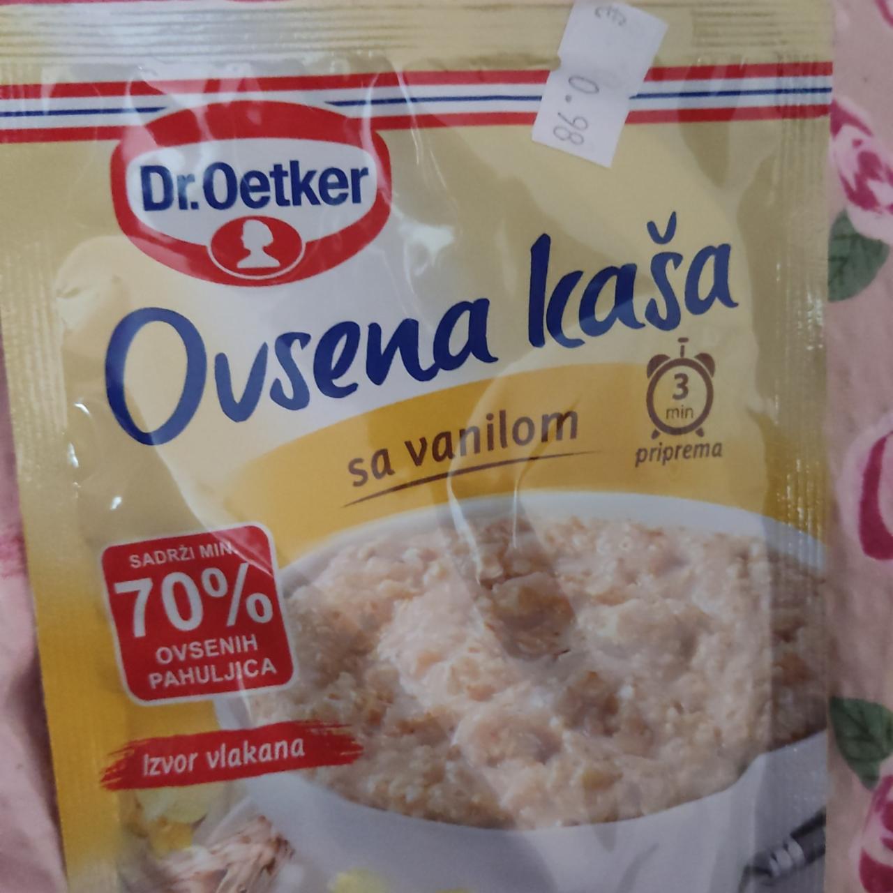 Fotografie - Dr. Oetker ovesná kaše Natural s přírodní vanilkou