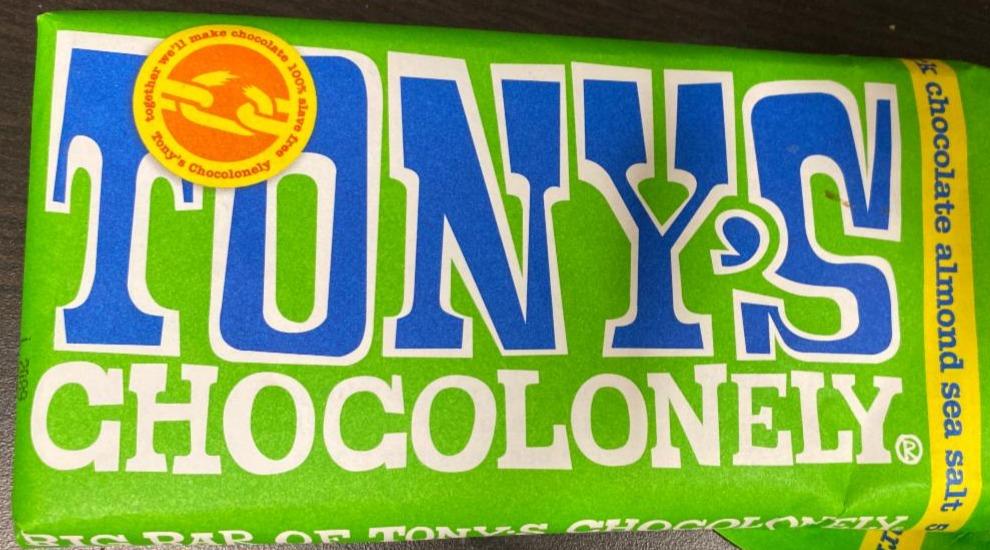 Fotografie - 51% Dark Almond Sea Salt Chocolate Tony's Chocolonely