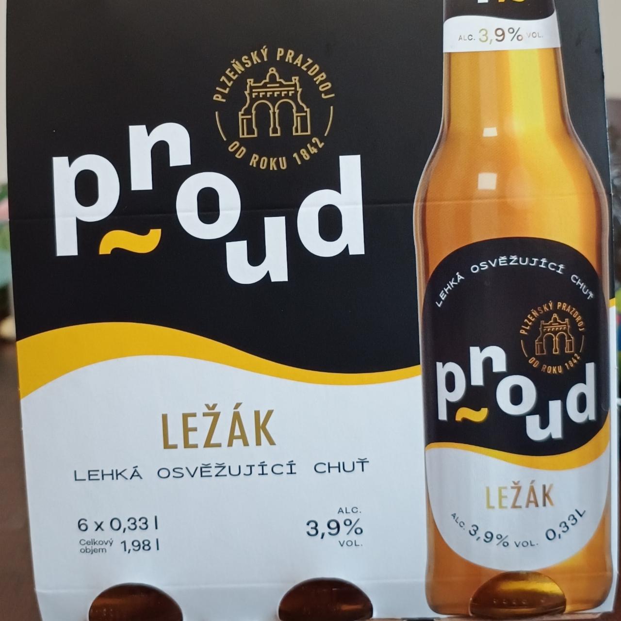 Fotografie - Proud ležák 3,9% Plzeňský Prazdroj