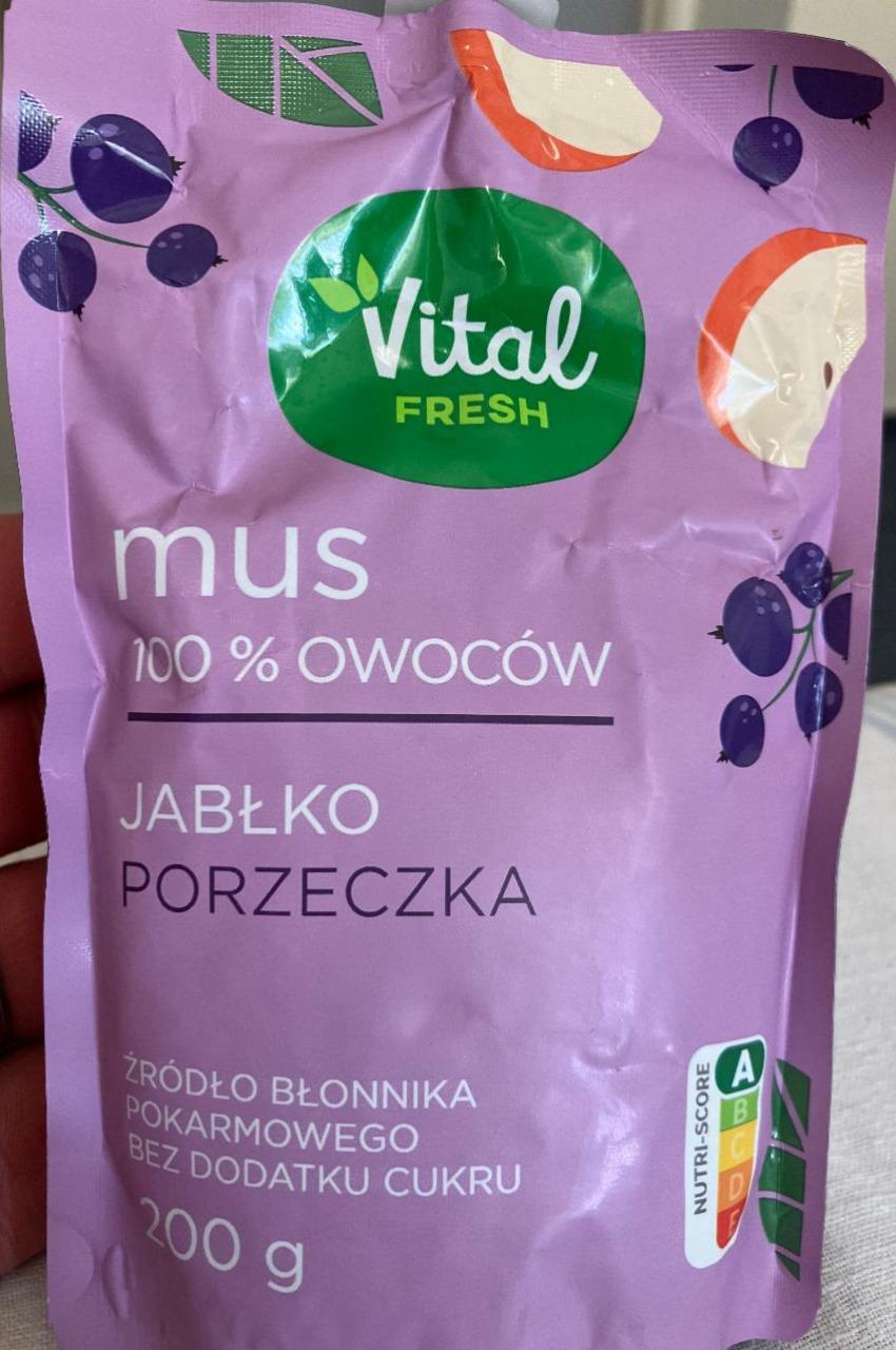 Fotografie - Mus 100% owoców jabłko porzeczka Vital fresh