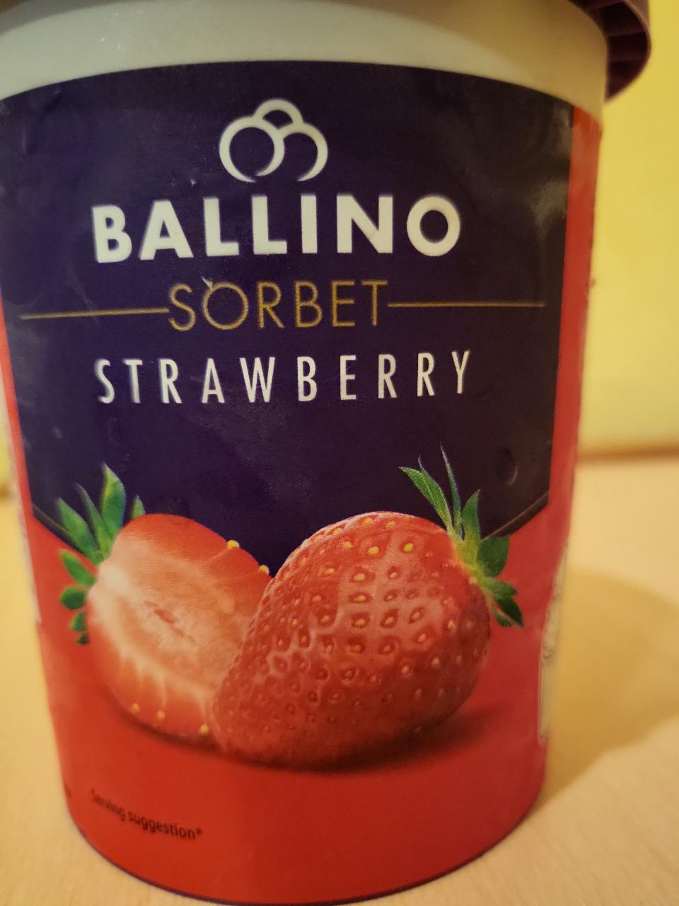 Fotografie - jahodový sorbet Ballino