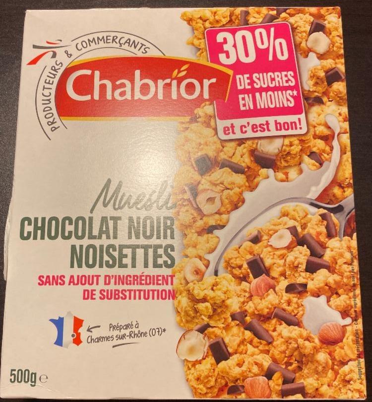 Fotografie - museli chocolat noir noisettes 30% de sucres en moins Chabrior