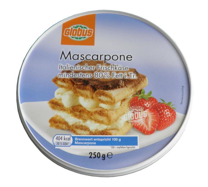 Fotografie - Mascarpone Globus 80 % tuku