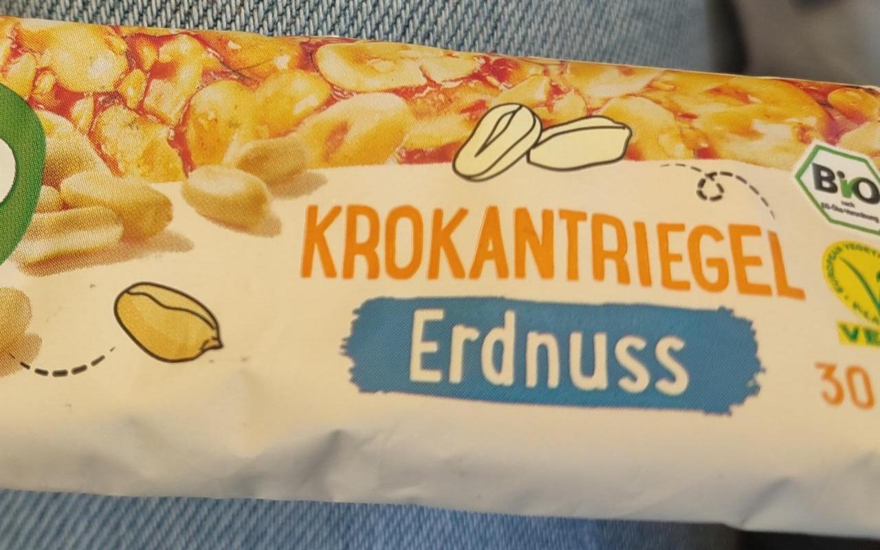 Fotografie - Krokant-Riegel Erdnuss dmBio