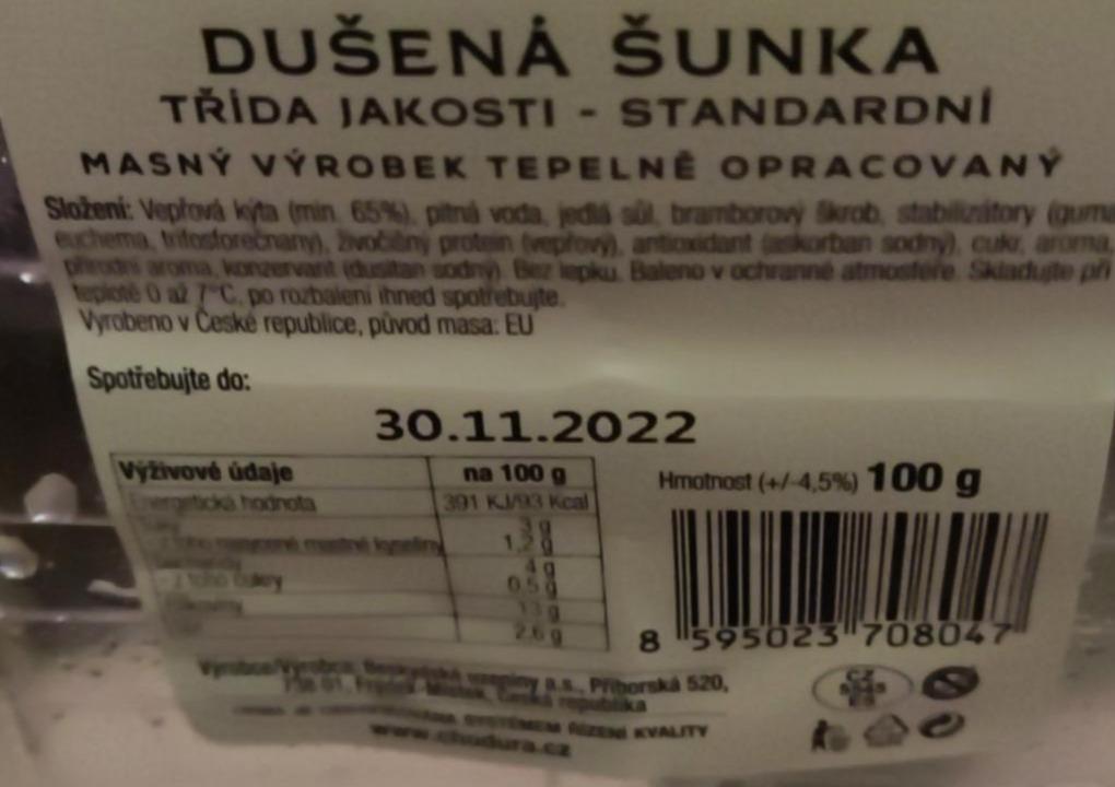 Fotografie - Dušená šunka standard 70% Beskydské uzeniny