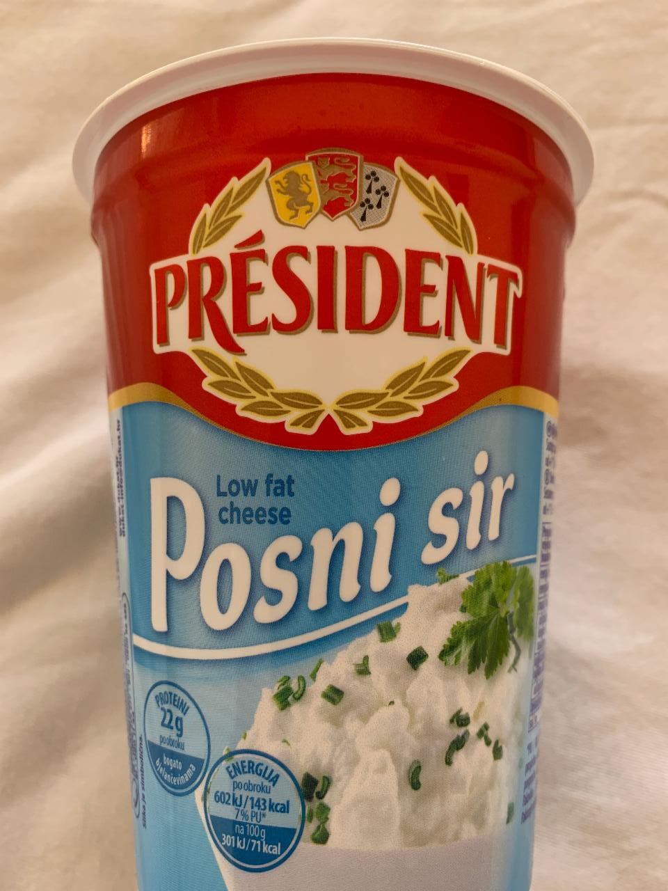 Fotografie - Posni sir Président