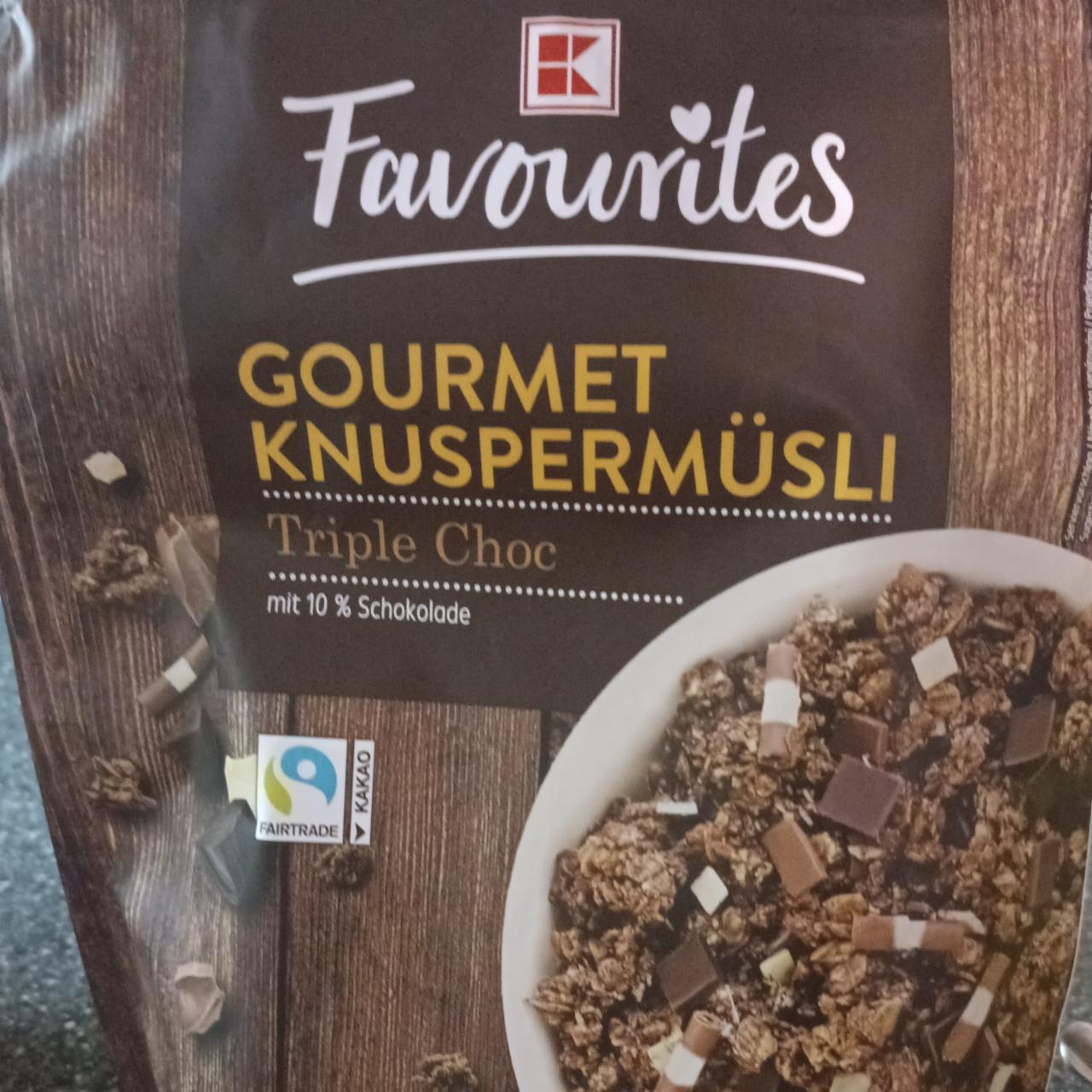 Fotografie - Gourmet Knuspermüsli Triple Choc K-Favourites