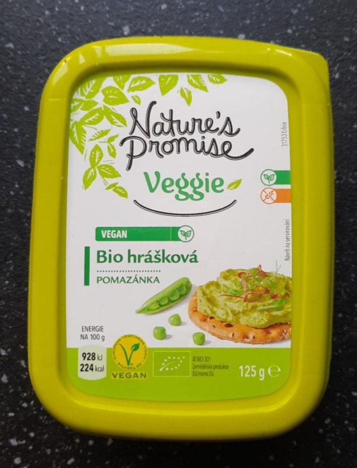 Fotografie - Veggie Bio hrášková pomazánka vegan Nature's Promise