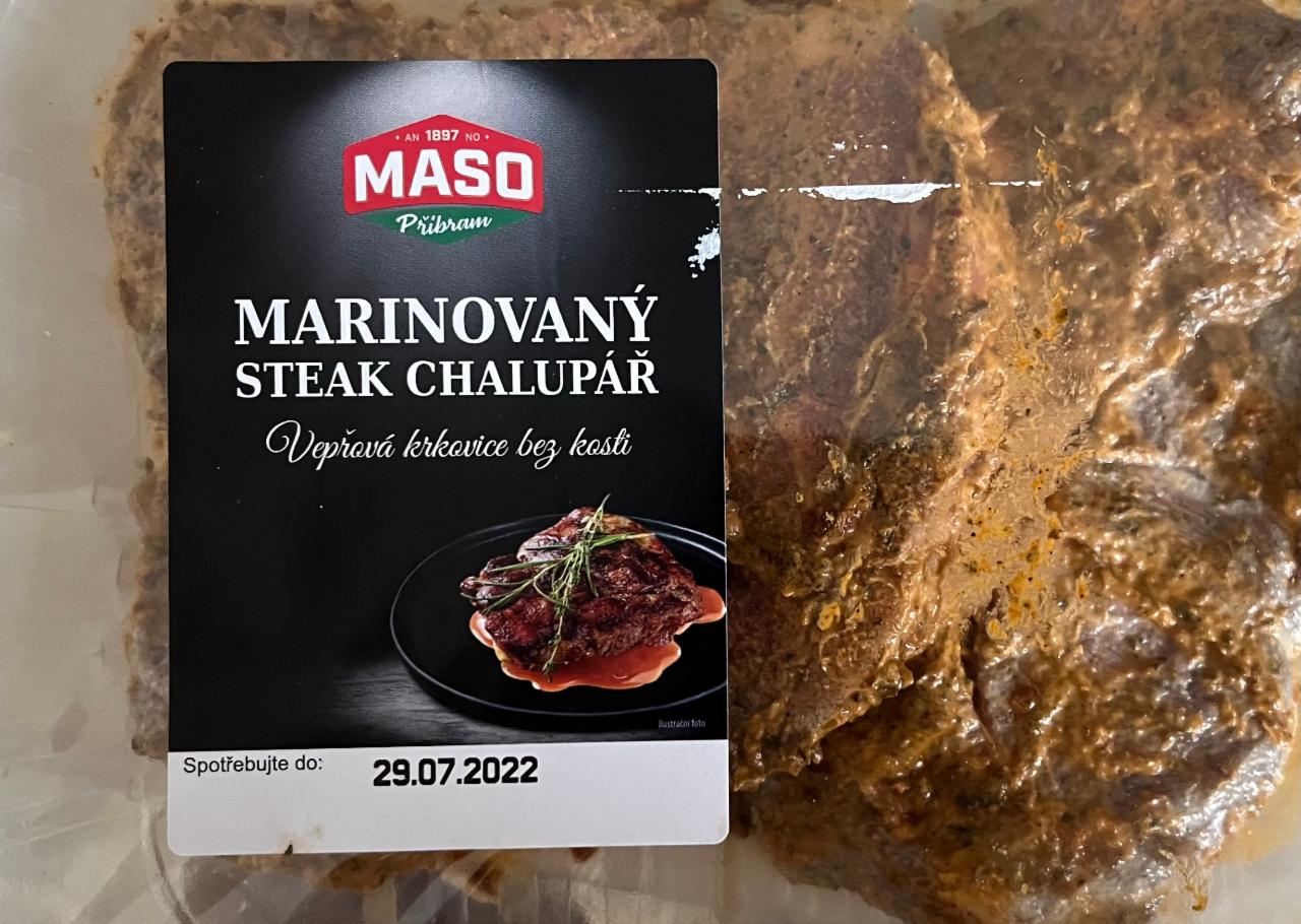 Fotografie - Marinovaný steak z krkovice chalupář Maso Příbram