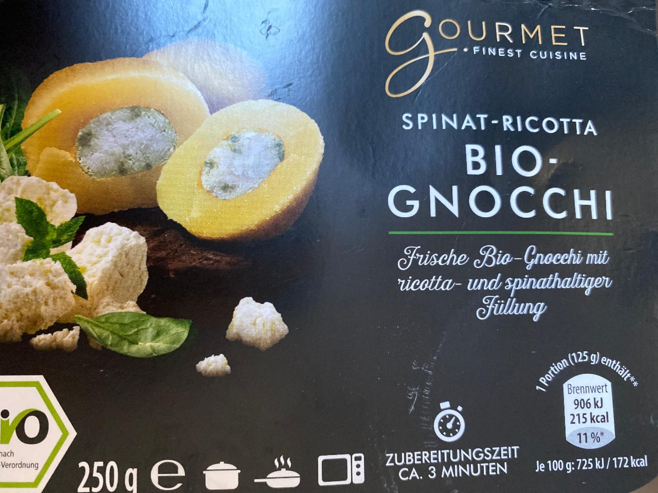 Fotografie - Bio Spinat-Ricotta Gnocchi Gourmet