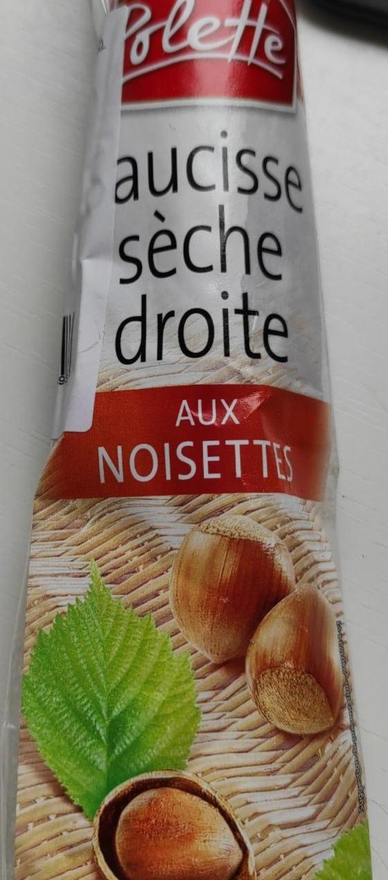 Fotografie - Saucisse sèche droite aux noisettes