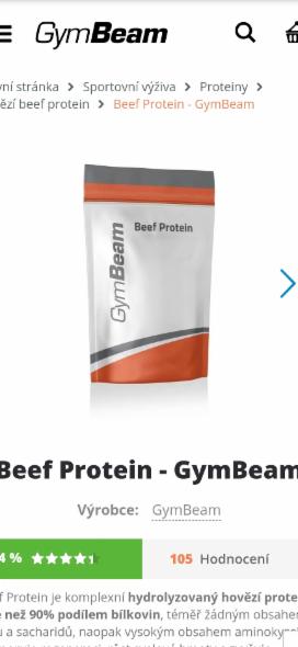 Fotografie - BeefProtein Čokoláda GymBeam