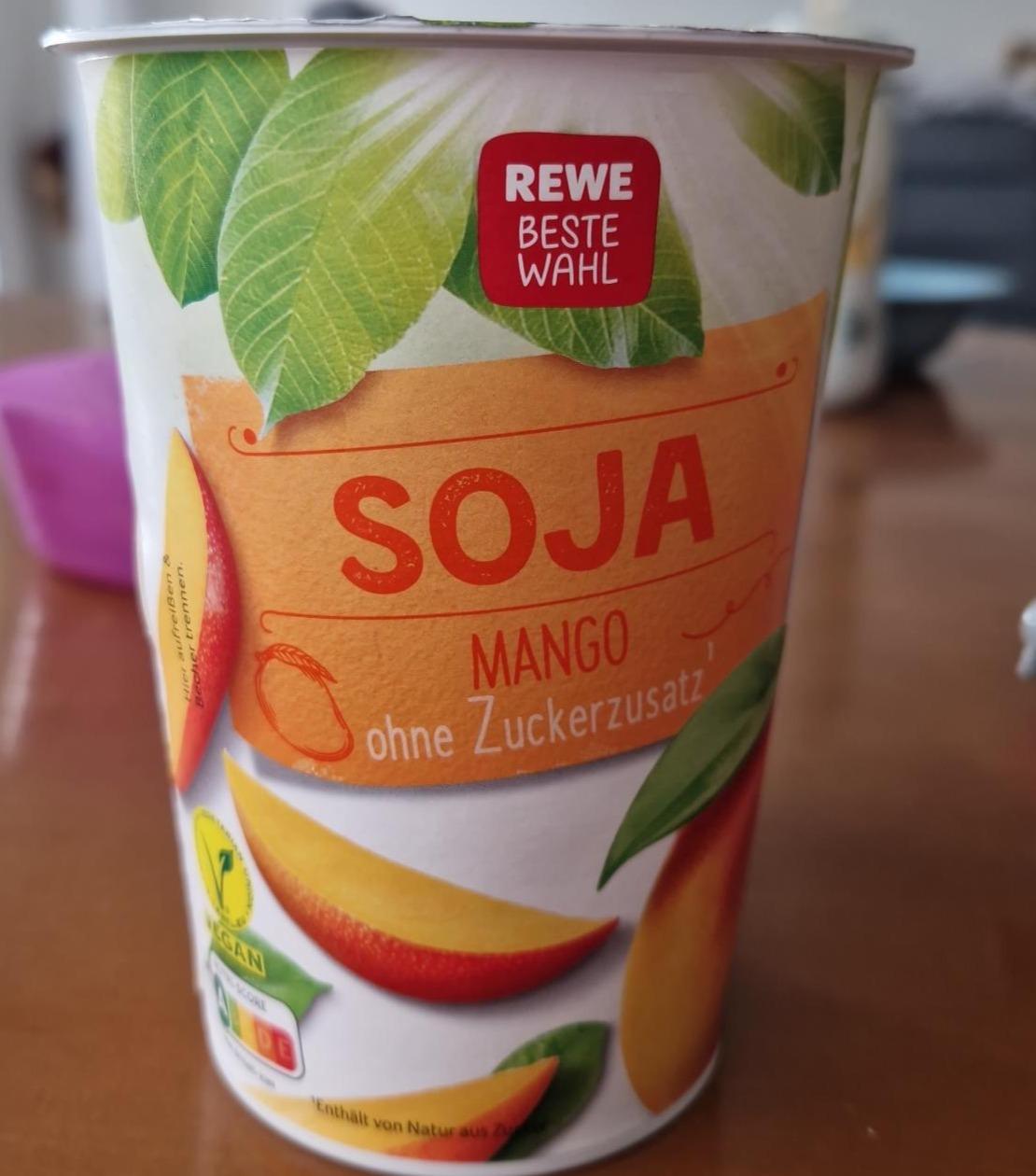 Fotografie - Soja Mango ohne Zuckerzusatz Rewe beste wahl