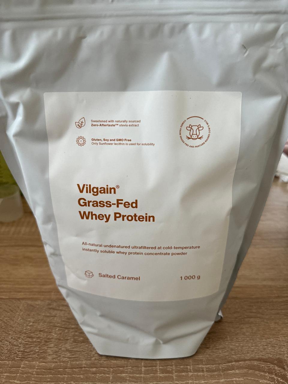 Fotografie - Grass-Fed Whey Protein Salted Caramel Vilgain