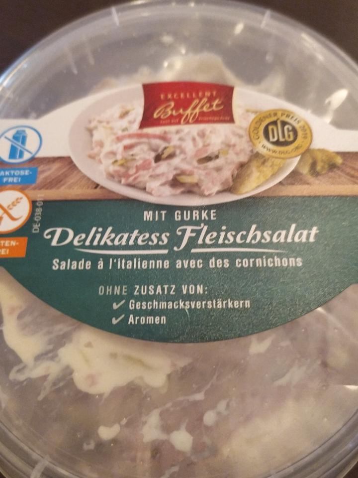 Fotografie - Delikatess Fleischsalat (Lahůdkový salát se salámem a okurkou) Excellent Buffet