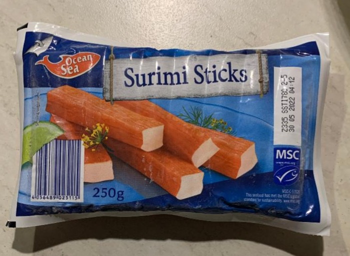 Fotografie - Surimi Sticks frozen Ocean Sea