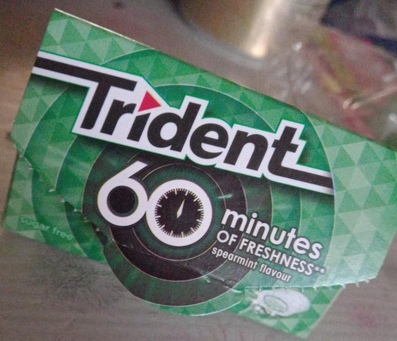 Fotografie - 60minutes of freshness spearmint flavour Trident