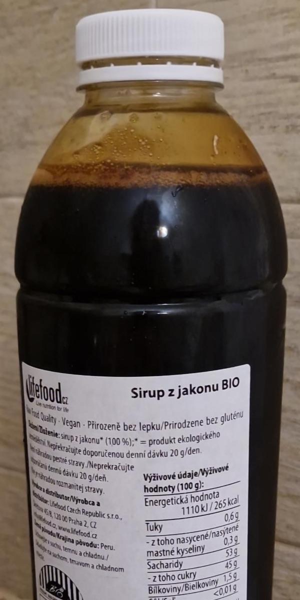 Fotografie - Sirup z jakonu Bio Lifefood