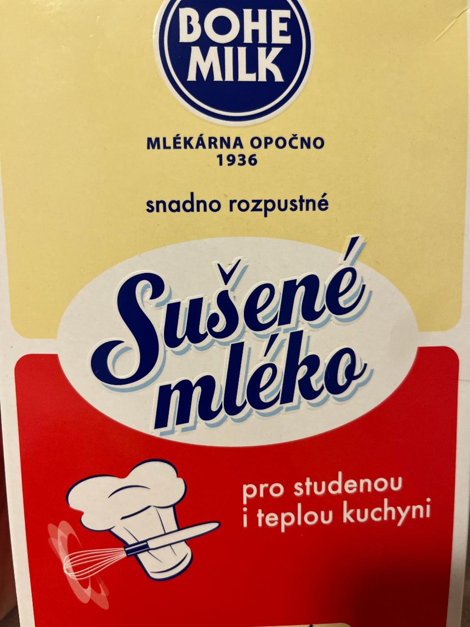 Fotografie - sušené mléko Bohemilk