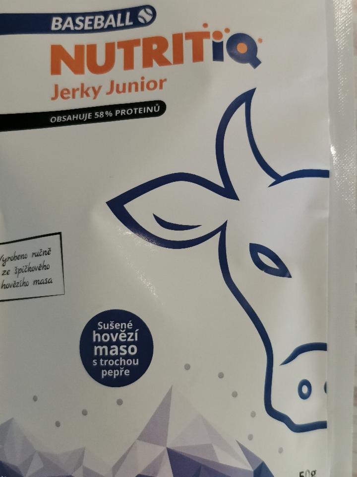 Fotografie - Jerky Junior Hovězí s pepřem Nutritiq