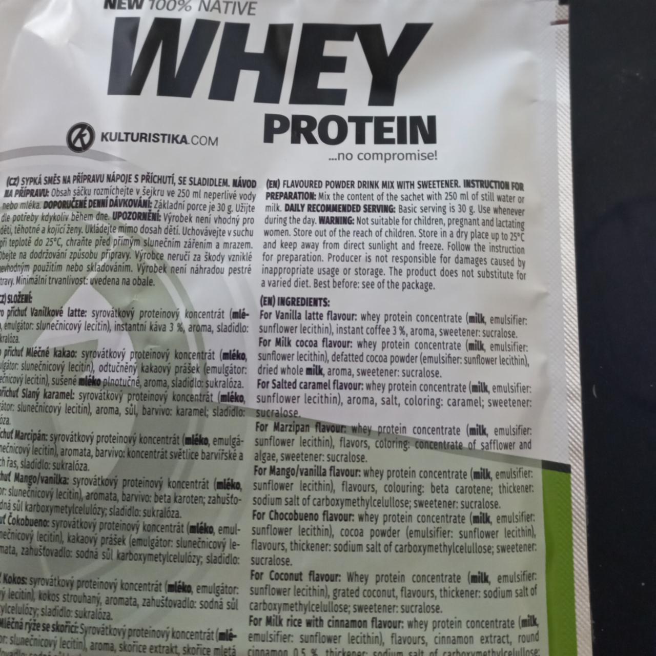 Fotografie - Whey Protein Vanilla Latte Kulturistika.com