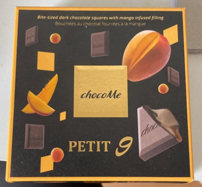 Fotografie - Petit 9 Bite-sized dark chocolate squares with mango infused filling chocoMe