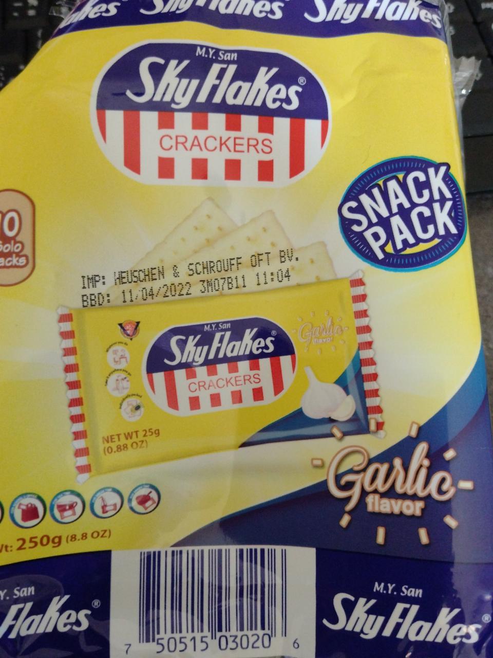 Fotografie - skyflakes Crackers Garlic flavor