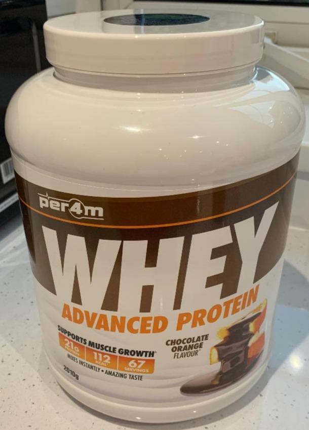 Fotografie - Whey Advanced Protein Chocolate Orange flavour Per4m