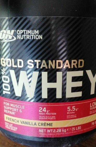 Fotografie - Gold standard 100% whey french vanilla creme Optimum Nutrition