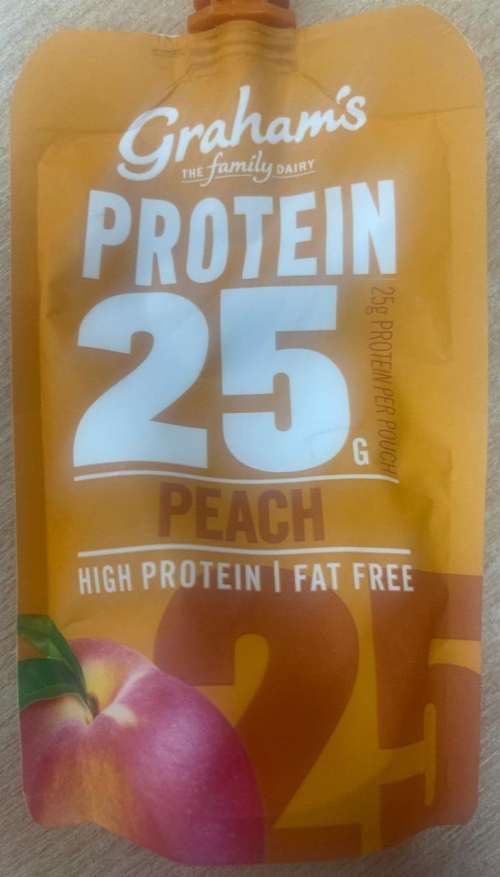 Fotografie - Peach Yogurt 25g High Protein Graham's The Family Dairy