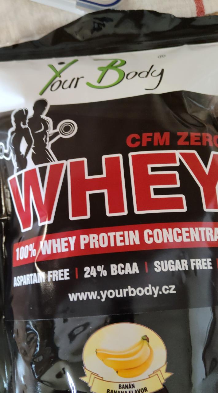 Fotografie - Whey CFM ZERO banán YourBody