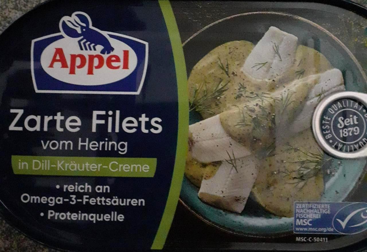 Fotografie - Zarte Filets vom Hering in dill kräuter creme Appel