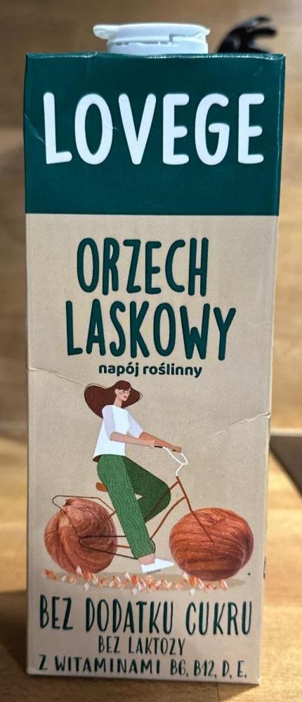 Fotografie - Orzech laskowy napój roślinny bez dodatku cukru Lovege