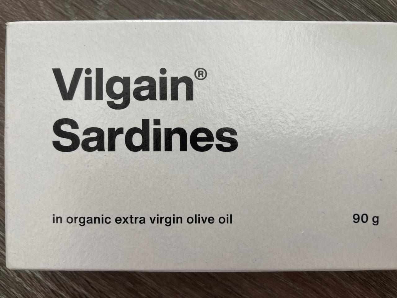 Fotografie - Sardines in organic extra virgin olive oil Vilgain