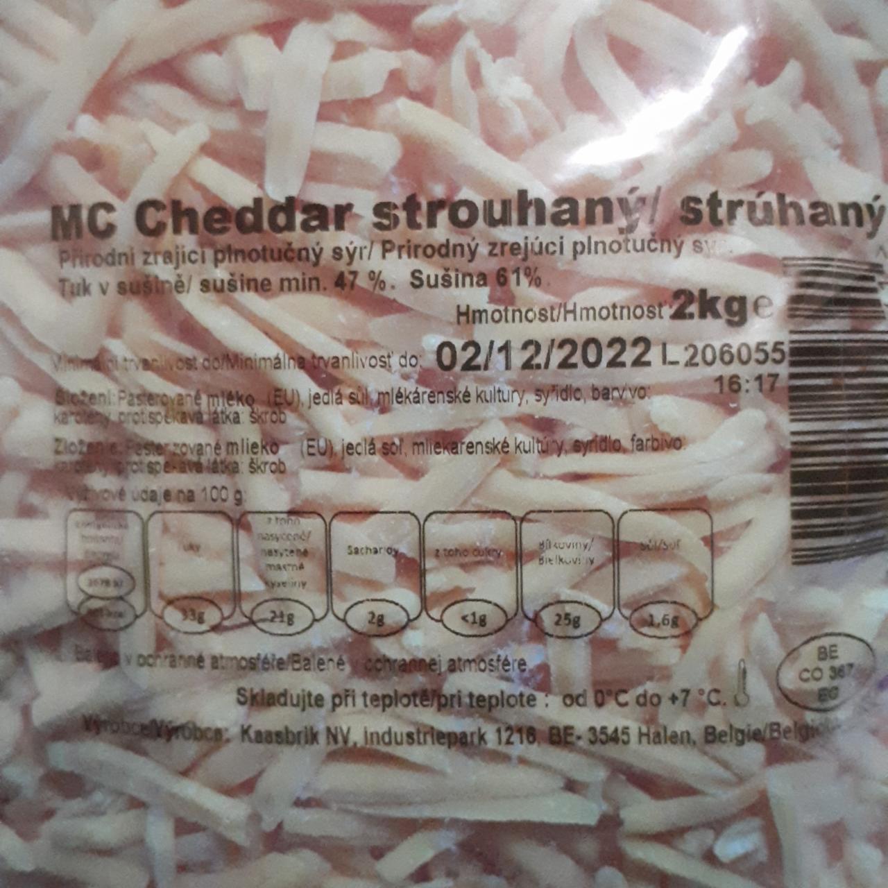 Fotografie - MC Cheddar strouhaný Kaasbrik NV